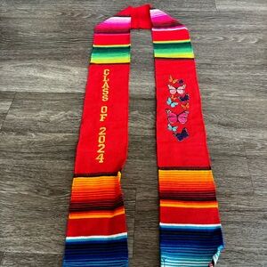 Embroidered Latino Sash, 2024 Graduation  stole, sarape